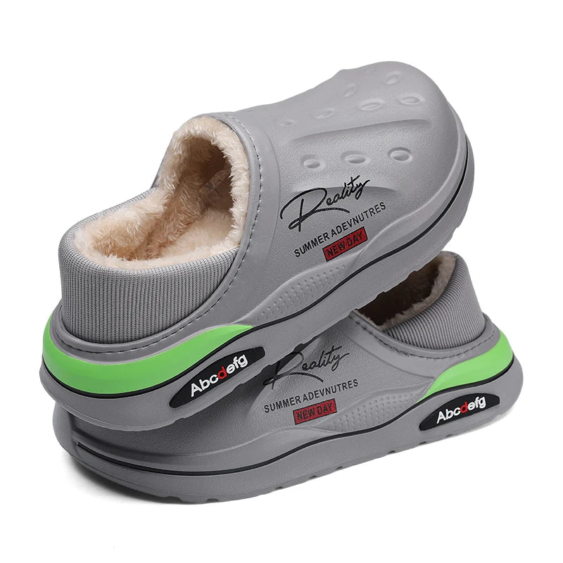 EVA Slipper for Men Women Winter New Stylish EVA Material Slipper Keep Warm Plush EVA Waterproof