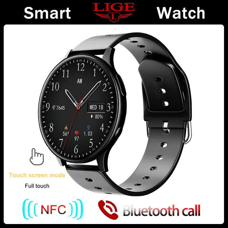 LIGE Smart Watch Women Support Recording 1G Local Music Playback Answer Call Watch Waterproof Smartwatch