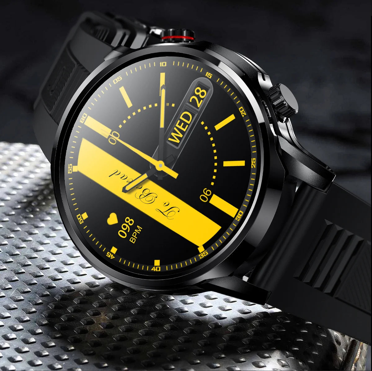 LIGE Smart Watch Large Screen Bluetooth Calling Health Monitoring 500mAh Large Battery AI Voice Men Smartwatch