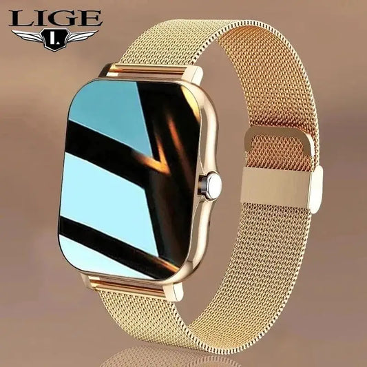 LIGE Smart Watch For Men & Women Full Touch Screen Sports Fitness Watches Bluetooth Calls Digital Smartwatch