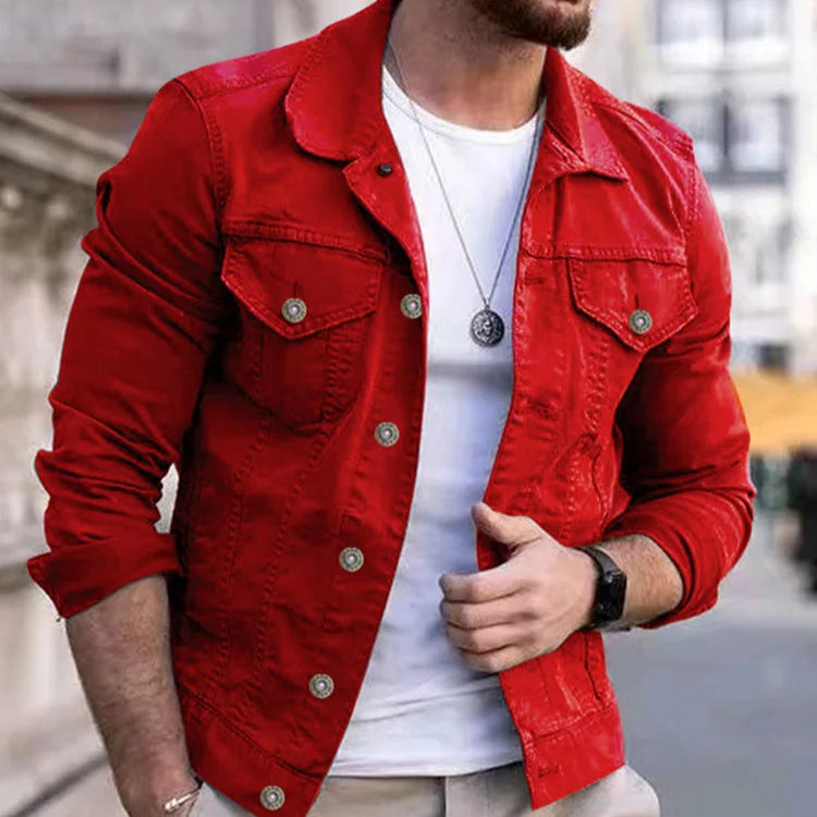 Men's  Jean Jackets Streetwear Casual Cotton Classic Slim Denim Coat Male Brand Clothes Cowboy Jacket Hip-hop Ropa Para Hombre