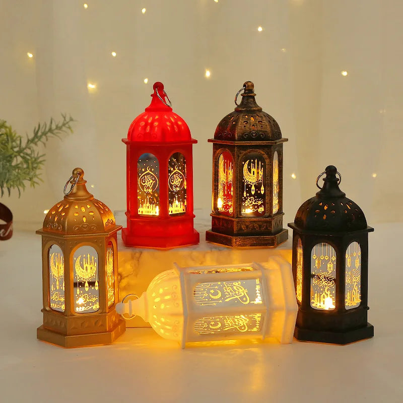 Ramadan LED Lantern Light Eid Mubarak Decoration for Home Party Ramadan Kareem Decor EID Al Adha