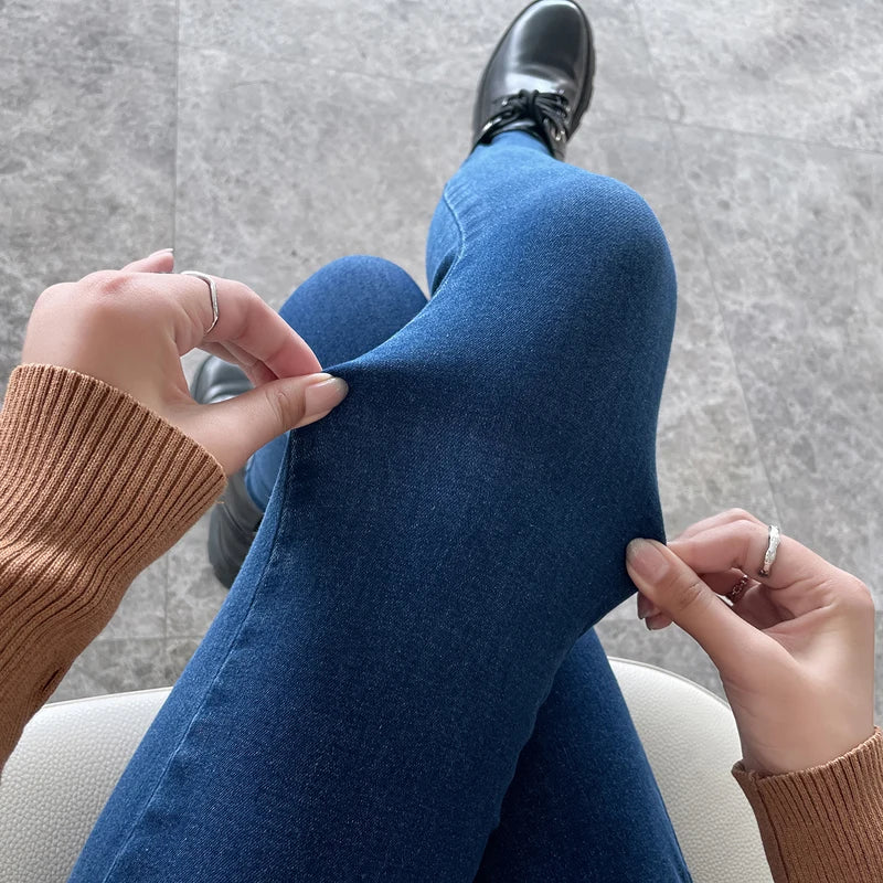 Women's Jeans Elastic Slim Fashion Pencil Pants Streetwear Jean Female Clothing Vintage Skinny Jeans Stretch Trousers