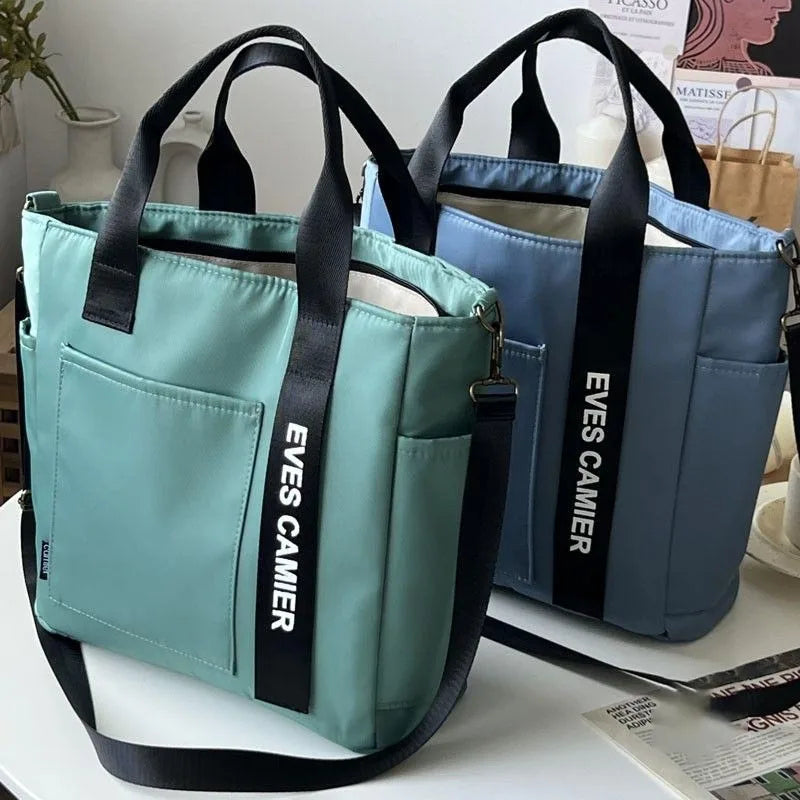 Women Bag Shoulder Casual Tote Large Capacity Bag Nylon Waterproof Canvas Handbag Fashion Bags