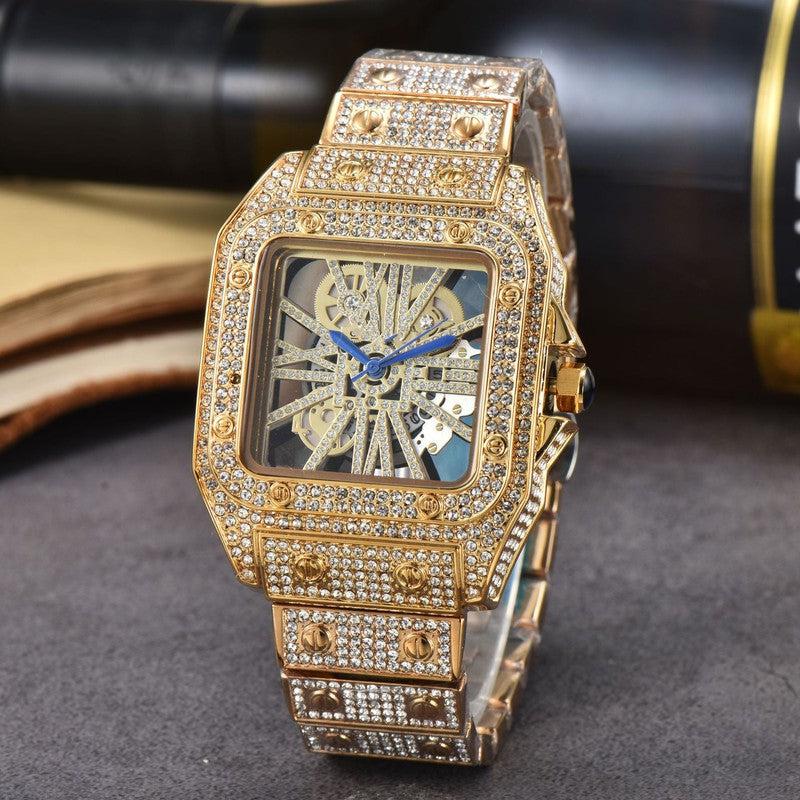 Women's Watch Golden and Silver Color Metal Strap with Diamond Fashion-Women Watches-Yes Yar FZE LLC-6 Style-Yes Yar FZE LLC