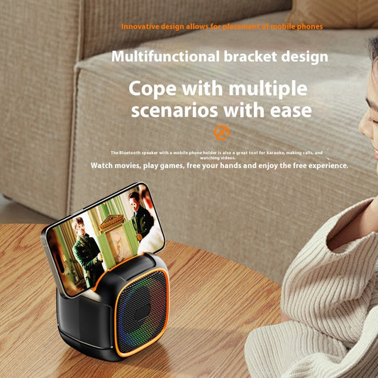 Speaker with Colored Lights Portable Outdoor Wireless Bluetooth Audio
